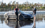 Porsche Taycan breaks electric drift record - official images - static