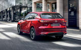 93 Mazda CX 60 2022 official reveal images on road rear 93 Mazda CX 60 2022 official reveal images on road rear