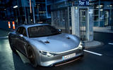 93 Mercedes EQXX mission accomplished ride 2022 toll booth 93 Mercedes EQXX mission accomplished ride 2022 toll booth