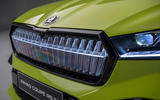 93 Skoda Enyaq coupe vRS 2022 official images front grille