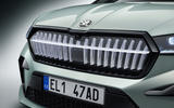 Skoda Enyaq official reveal images - studio front bumper Skoda Enyaq official reveal images - studio front bumper