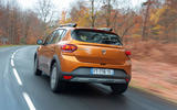 Dacia Sandero Stepway 2021 UK official images - rear Dacia Sandero Stepway 2021 UK official images - rear