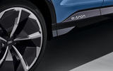 Audi Q4 E-tron electric SUV Geneva 2019 official press images - side sills