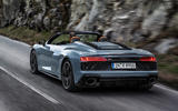 95 Audi R8 Performance RWD 2021 official images roadster tracking rear