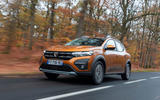 Dacia Sandero Stepway 2021 UK official images - front Dacia Sandero Stepway 2021 UK official images - front