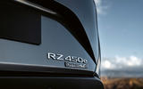 95 Lexus RZ 450e 2022 official reveal rear badge 95 Lexus RZ 450e 2022 official reveal rear badge