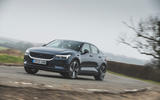 95 Mustang Mach e ID 4 Polestar 2 triple test 2021 polestar solo