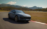 95 Porsche Cayenne GT 2021 official reveal tracking side