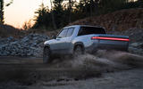 Rivian R1T official reveal - kicking up dirt