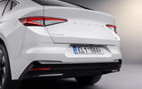 95 Skoda Enyaq coupe official studio rear end