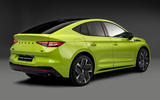 95 Skoda Enyaq coupe vRS 2022 official images studio rear