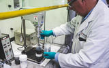 We built a Lithium-ion battery - mixing powders