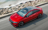 96 Mercedes AMG EQE43 official reveal tracking aerial