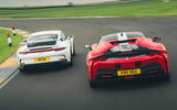 97 BBDC 2021 Final three Ferrari Porsche track rear