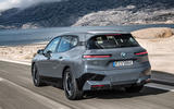 97 BMW iX prototype ride 2021 hero rear
