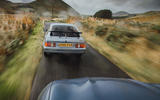 97 Ford Mustang Mach e vs Sierra Cosworth tracking rear 97 Ford Mustang Mach e vs Sierra Cosworth tracking rear