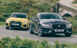97 Jaguar XE vs M235iGC vs S3 cornering front 97 Jaguar XE vs M235iGC vs S3 cornering front