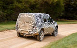 2020 Land Rover Defender prototype ride - hero rear