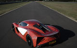 Lotus Evija development car at Hethel - rear static Lotus Evija development car at Hethel - rear static