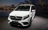 Mercedes-Benz V-Class 2019 reveal - nose (white)