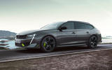 Peugeot 508 PSE estate official images - tracking front