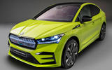 97 Skoda Enyaq coupe vRS 2022 official images studio front