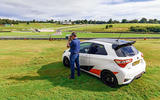 2019 Wales Rally GB preview in a Yaris GRMN - surveying track
