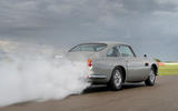 Aston Martin DB5 Goldfinger Continuation smoke screen Aston Martin DB5 Goldfinger Continuation smoke screen