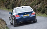 BMW 5 Series E60 road test rewind - hero rear