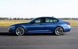 BMW 530e 2020 facelift official images - tracking side