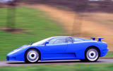 98 Bugatti EB110 GT greatest road tests side pan