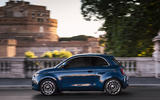 Fiat 500 electric 2020 official press images - tracking side