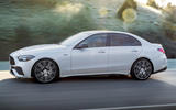 98 Mercedes AMG C43 2022 official reveal side pan