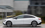 98 Mercedes EQE passenger ride 2022 side pan 98 Mercedes EQE passenger ride 2022 side pan