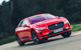 98 New VW ID3 vs used Jag I Pace cornering ipace