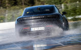 Porsche Taycan breaks electric drift record - official images - rear