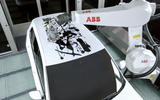 98 robotic art car roof painting