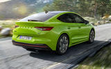 98 Skoda Enyaq coupe vRS 2022 official images tracking rear