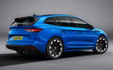 98 Skoda Enyaq Sportline 2021 official press static rear 98 Skoda Enyaq Sportline 2021 official press static rear