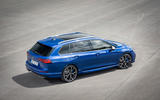 98 Volkswagen Golf R Estate 2021 official reveal static rear 98 Volkswagen Golf R Estate 2021 official reveal static rear