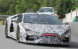 98 Lamborghini Aventador successor disguised front angle