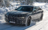 99 BMW i7 official winter testing 2021 tracking front