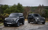 99 Land Rover Defender V8 2021 official images hero pair