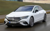 99 Mercedes EQE passenger ride 2022 tracking front