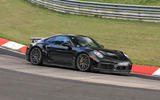 99 Porsche 911 hybrid spy images 2021 hero front