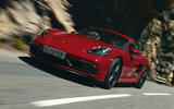 Porsche 718 Cayman GTS 2020 official press images - tracking front