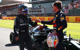99 Racing Lines Hamilton Verstappen fist bump 99 Racing Lines Hamilton Verstappen fist bump