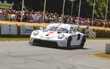 2019 Porsche 911 RSR on the Goodwood hillclimb