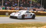 2019 Porsche 911 RSR on the Goodwood hillclimb