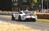 2019 Porsche 911 RSR on the Goodwood hillclimb